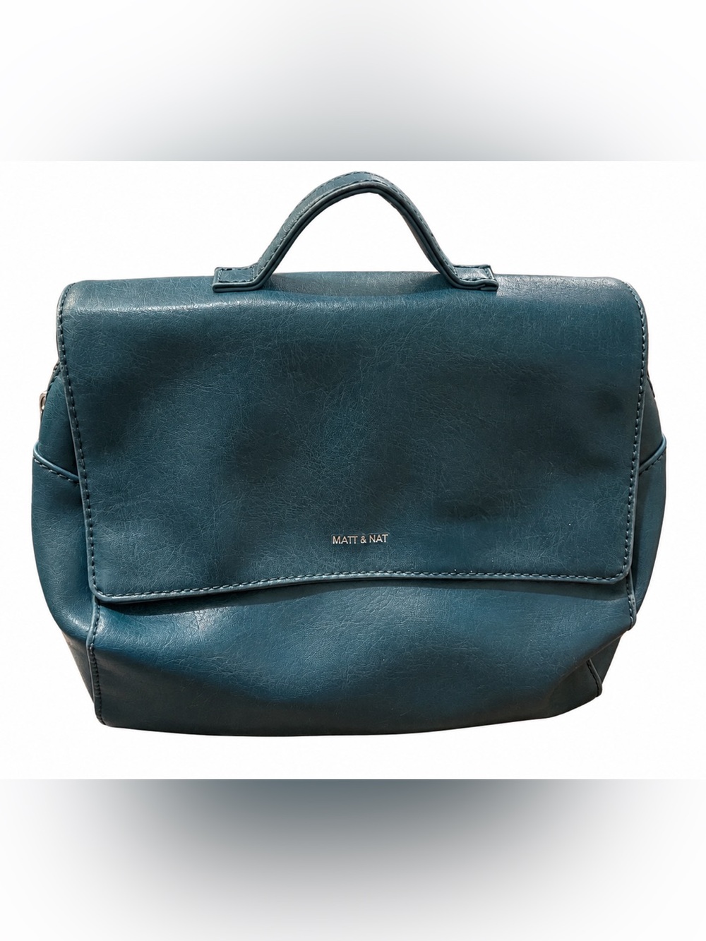 Matt & Nat Vintage Collection Teal Crossbody Satchel Bag